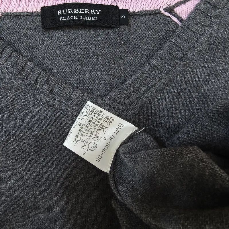 Burberry Burberry Men's Gray Long Sleeve Knit Sweater Size US S / EU 44-46 / 1 - 7 Thumbnail