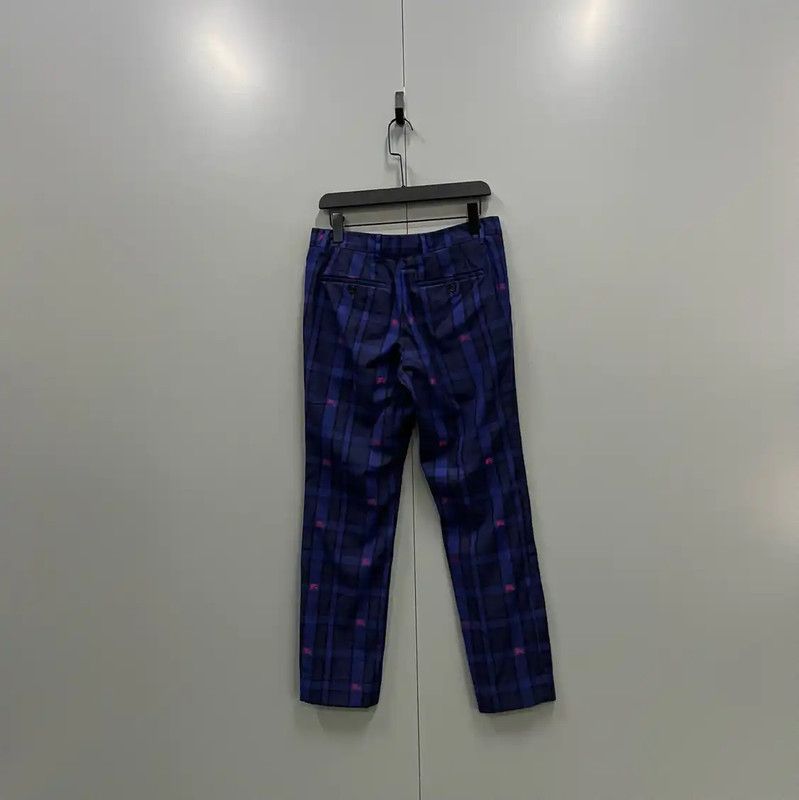 Burberry Burberry Men's Summer Blue Cotton Check Pants Size US 32 / EU 48 - 2 Thumbnail