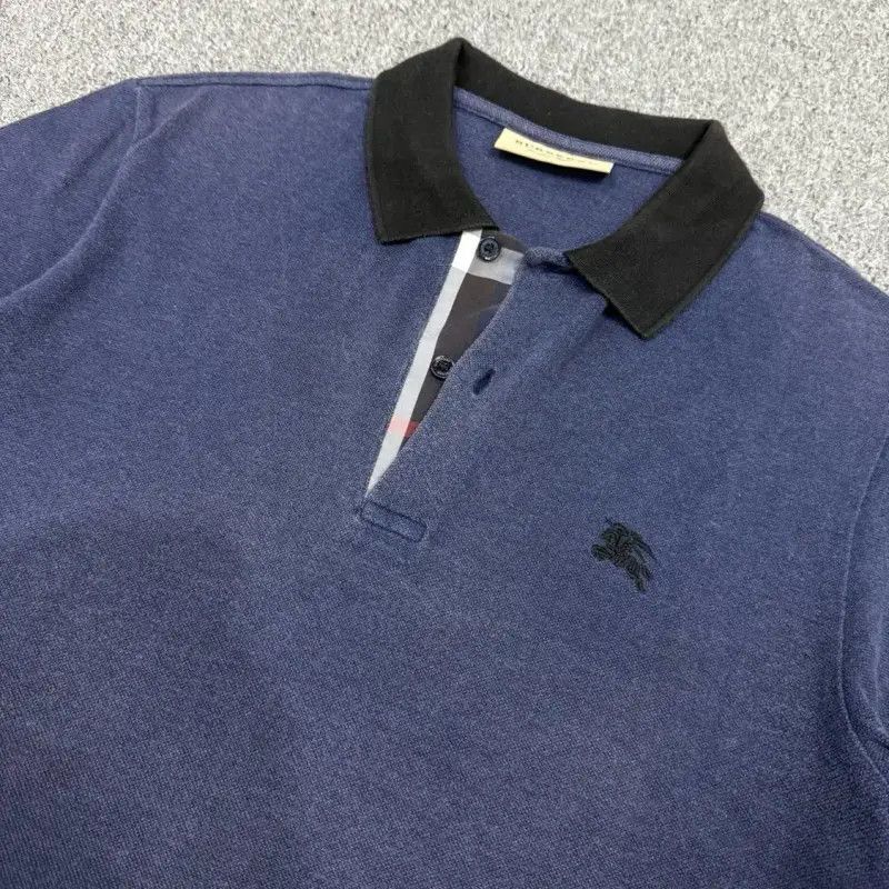 Burberry Burberry Men's Blue Cotton Polo Shirt Size US S / EU 44-46 / 1 - 3 Thumbnail