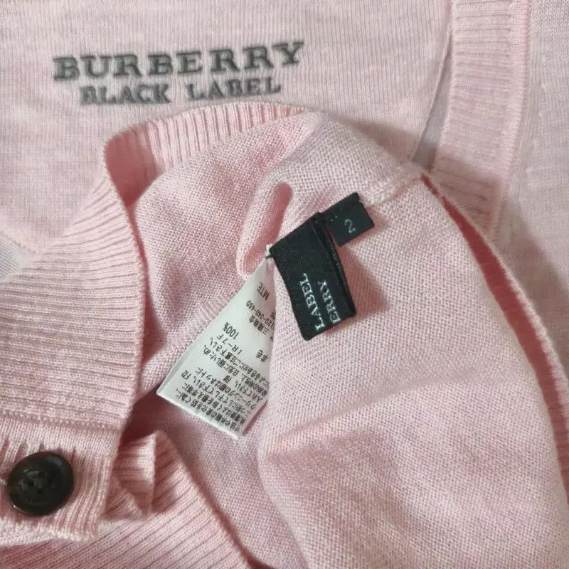 Burberry Burberry Pink Wool Men's Cardigan Size US S / EU 44-46 / 1 - 6 Thumbnail
