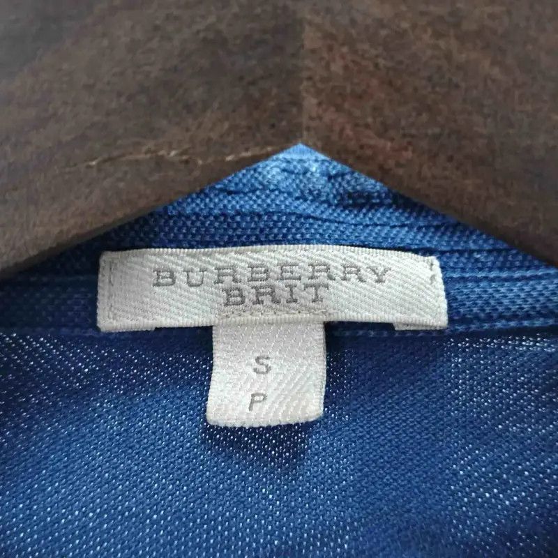 Burberry Burberry Summer Blue Cotton Short Sleeve Polo Size US S / EU 44-46 / 1 - 3 Thumbnail