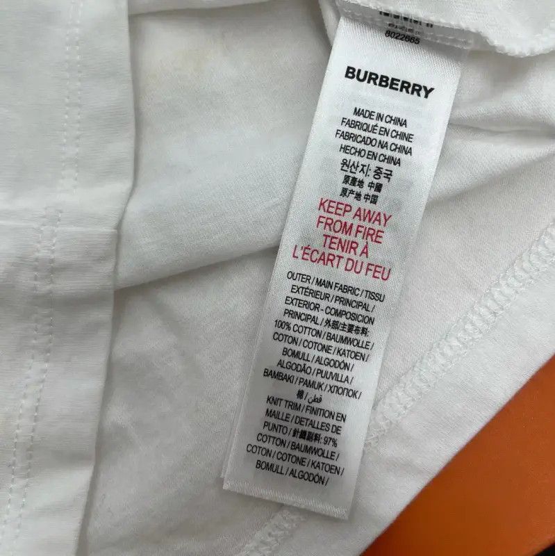 Burberry Burberry Limited White Cotton Men's T-Shirt Size US M / EU 48-50 / 2 - 5 Thumbnail