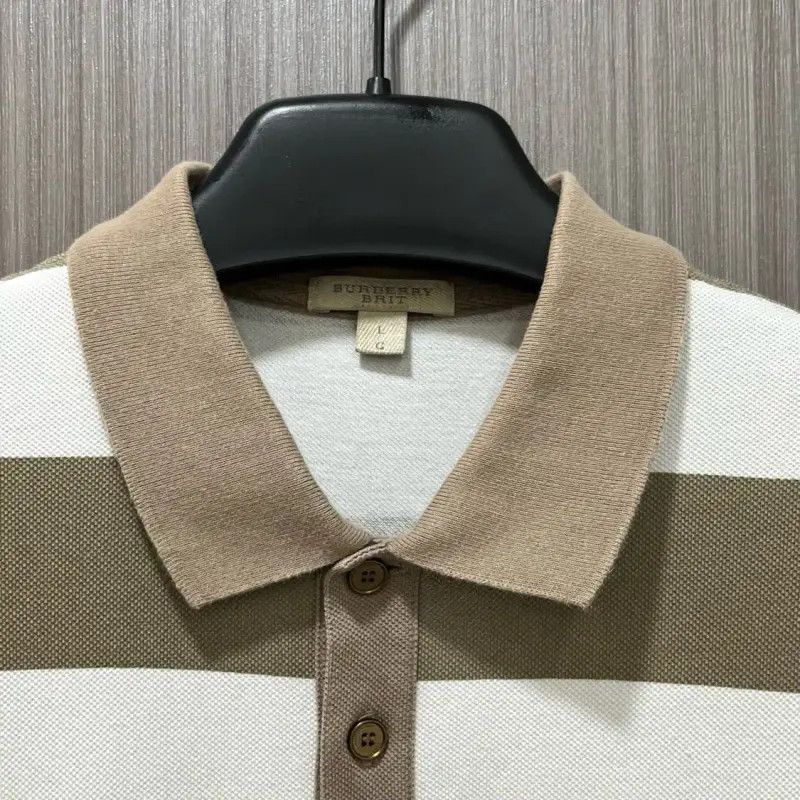 Burberry Burberry Colorblock Cotton Men's Polo Shirt Size US L / EU 52-54 / 3 - 2 Thumbnail