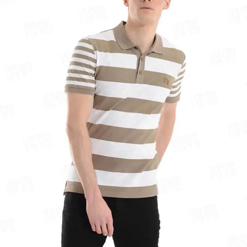Burberry Burberry Colorblock Cotton Men's Polo Shirt Size US L / EU 52-54 / 3 - 9 Thumbnail