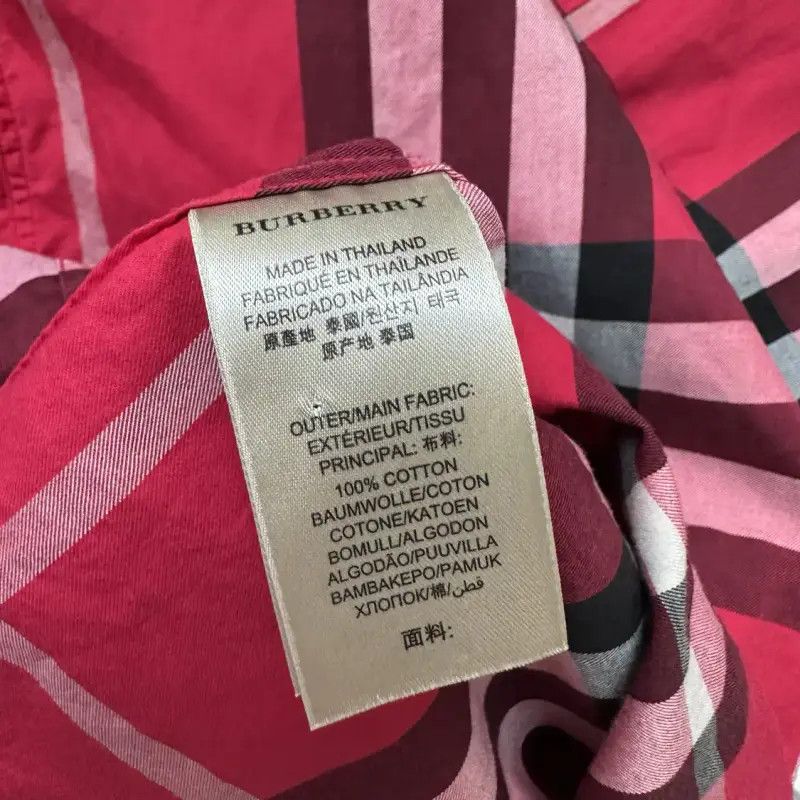 Burberry Burberry Red Cotton Men’s Shirt Size US M / EU 48-50 / 2 - 5 Thumbnail