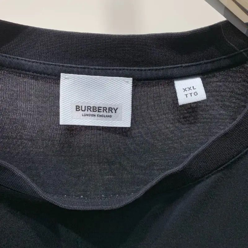 Burberry Burberry Black Cotton Men's T-Shirt Size US XXL / EU 58 / 5 - 3 Thumbnail
