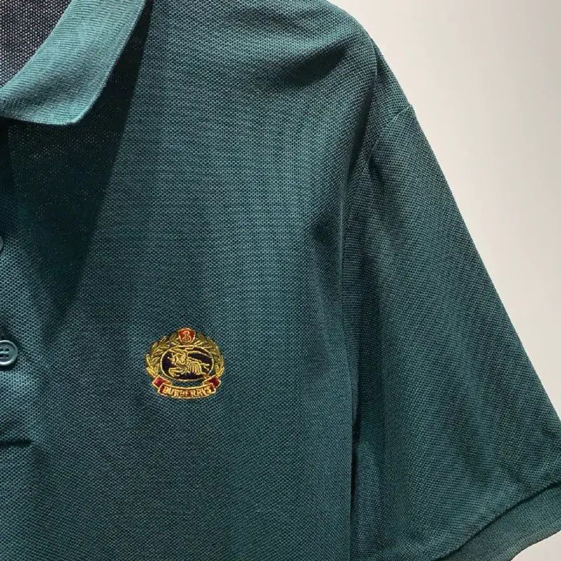 Burberry Burberry Men's Green Cotton Polo Shirt Size US XXL / EU 58 / 5 - 3 Thumbnail