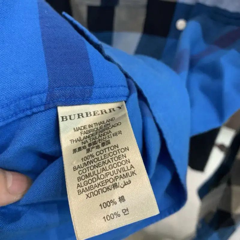 Burberry Burberry Multicolor Cotton Shirt for Men Size US XL / EU 56 / 4 - 5 Thumbnail