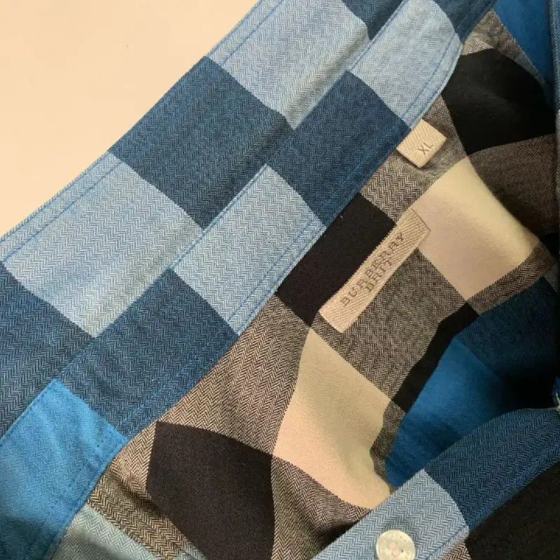 Burberry Burberry Multicolor Cotton Shirt for Men Size US XL / EU 56 / 4 - 4 Thumbnail