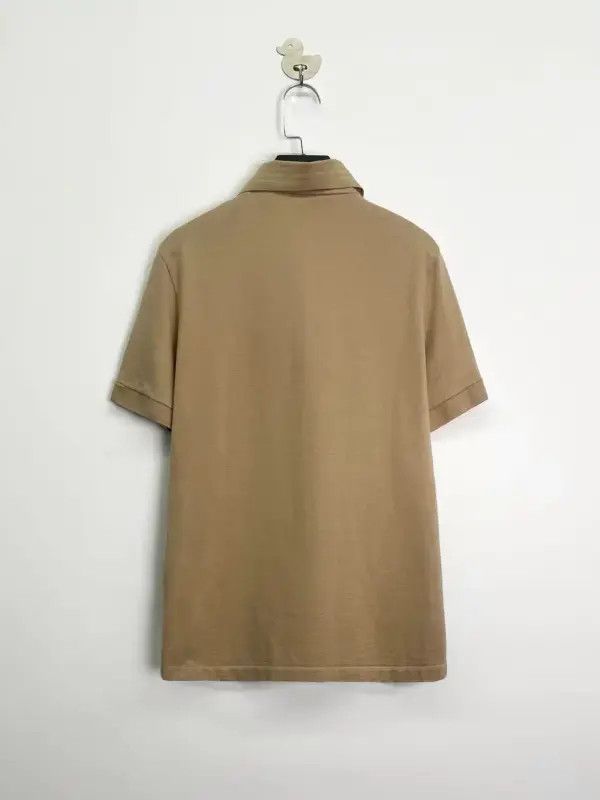 Burberry Burberry Short Sleeve Khaki Cotton Polo Shirt Size US XS / EU 42 / 0 - 2 Thumbnail