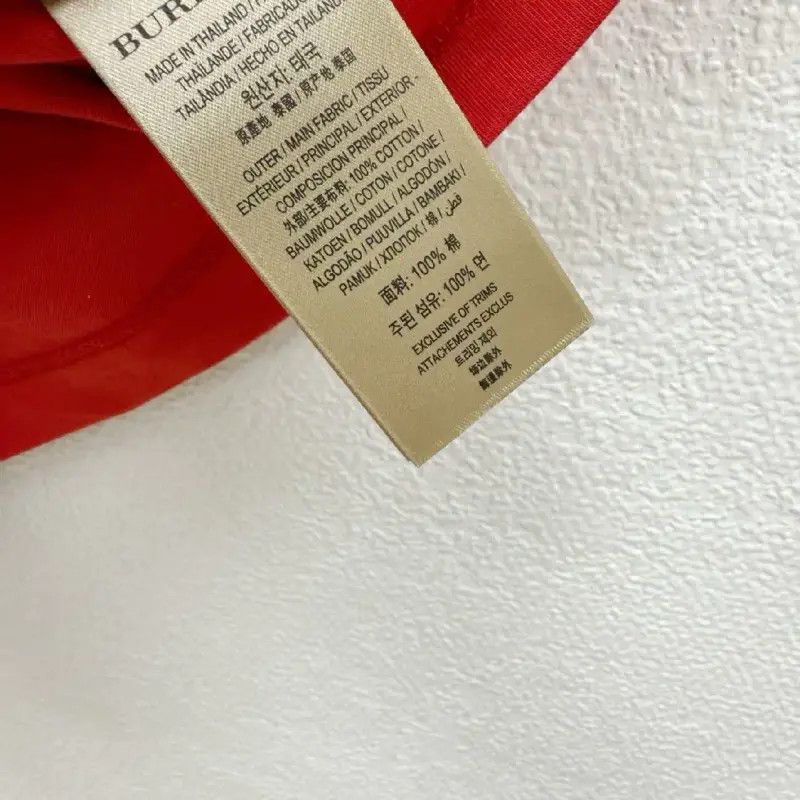 Burberry Burberry Red Cotton Men's Short Sleeve T-Shirt Size US XS / EU 42 / 0 - 5 Thumbnail