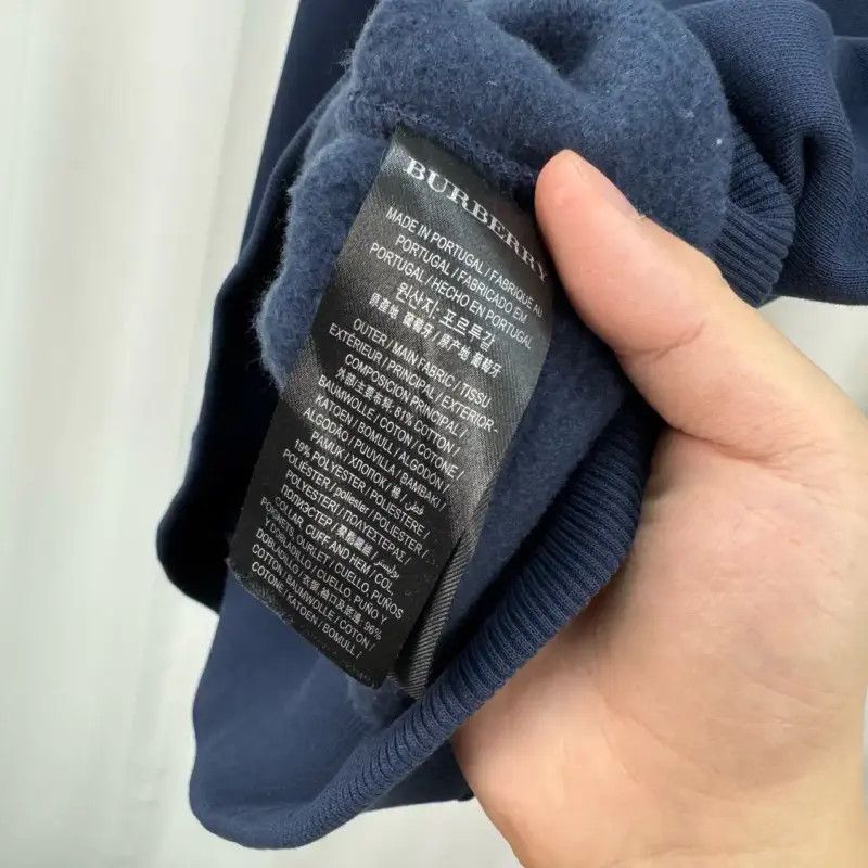 Burberry Burberry Men's Navy Cotton Logo Sweatshirt Size US S / EU 44-46 / 1 - 7 Thumbnail