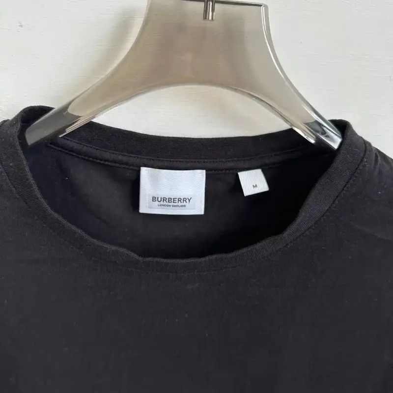 Burberry Burberry Black Cotton T-Shirt for Men Size US M / EU 48-50 / 2 - 3 Thumbnail