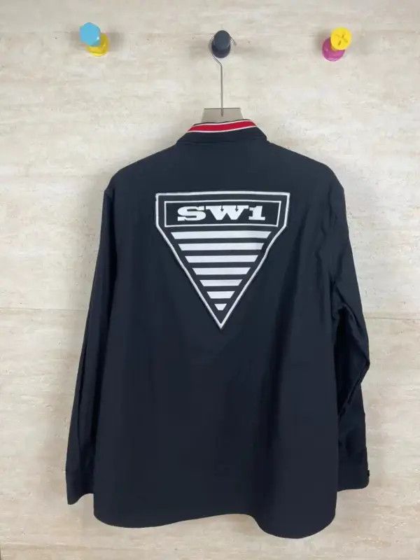 Burberry Burberry Black Cotton Long Sleeve Shirt Size US XL / EU 56 / 4 - 2 Thumbnail