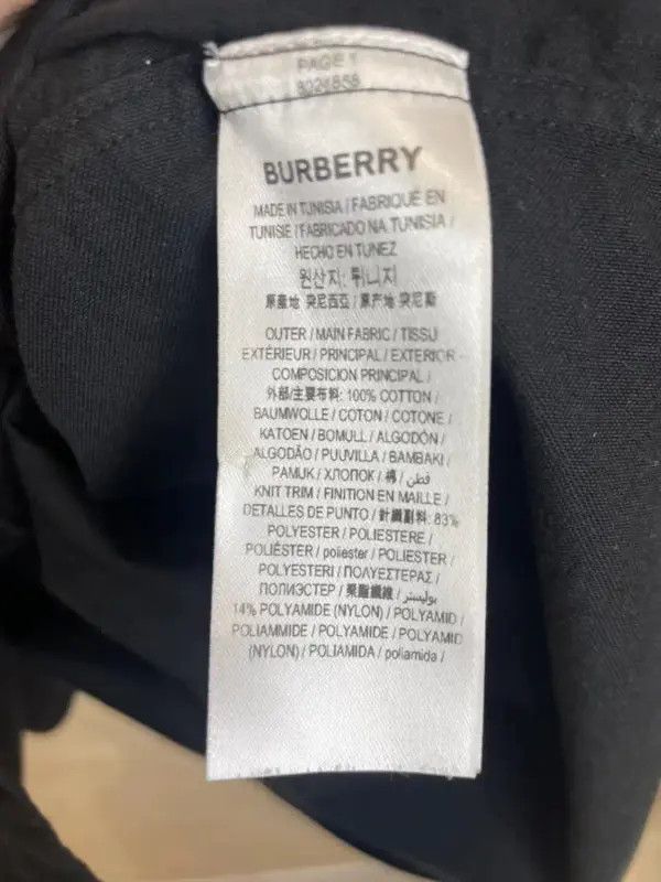 Burberry Burberry Black Cotton Long Sleeve Shirt Size US XL / EU 56 / 4 - 5 Thumbnail
