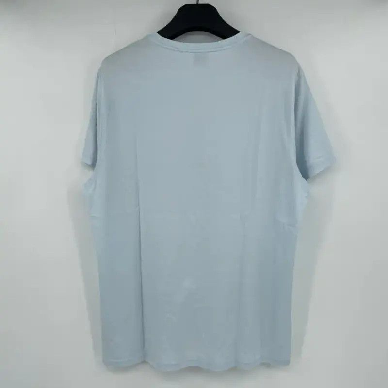 Burberry Burberry Light Blue Cotton Short Sleeve T-Shirt Size US XXL / EU 58 / 5 - 2 Thumbnail