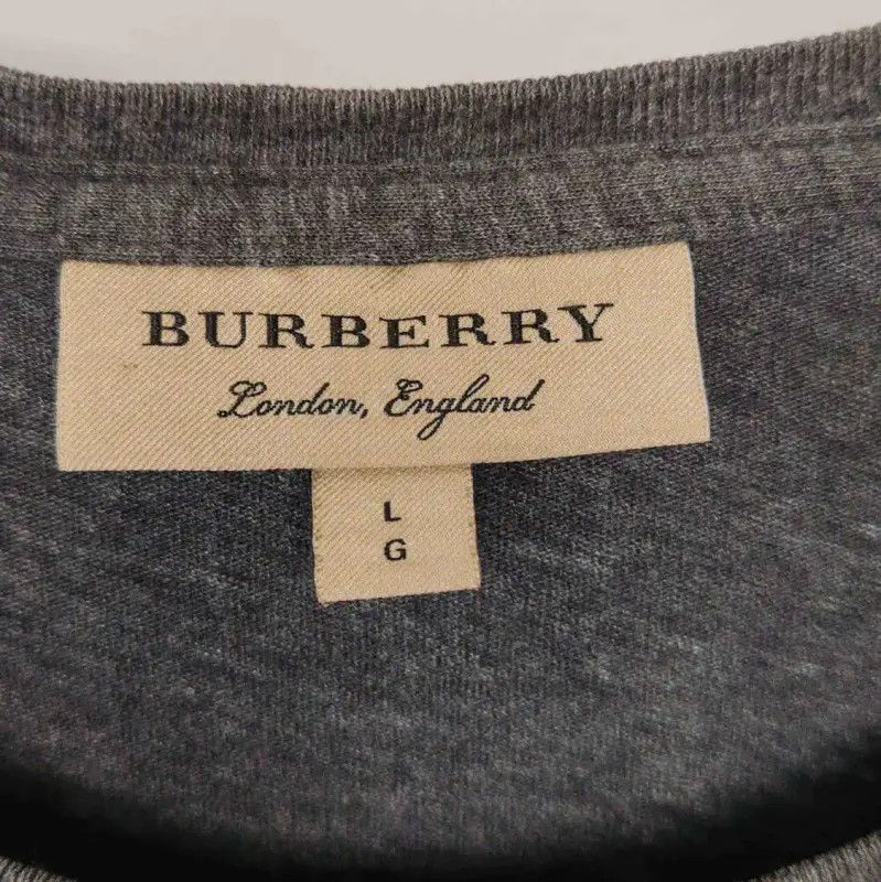 Burberry Gray Cotton Men's T-shirt