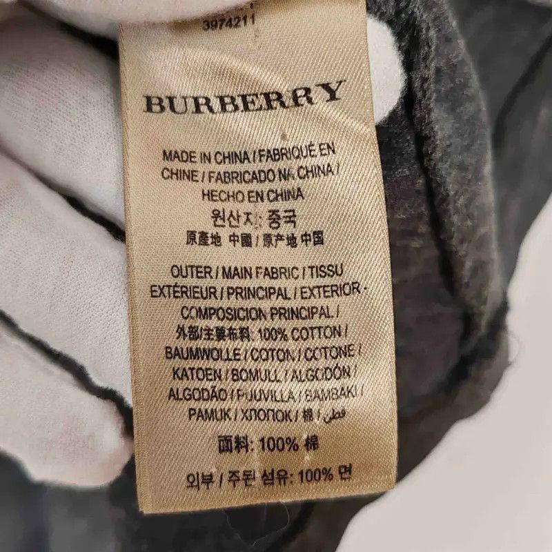 Burberry Gray Cotton Men's T-shirt