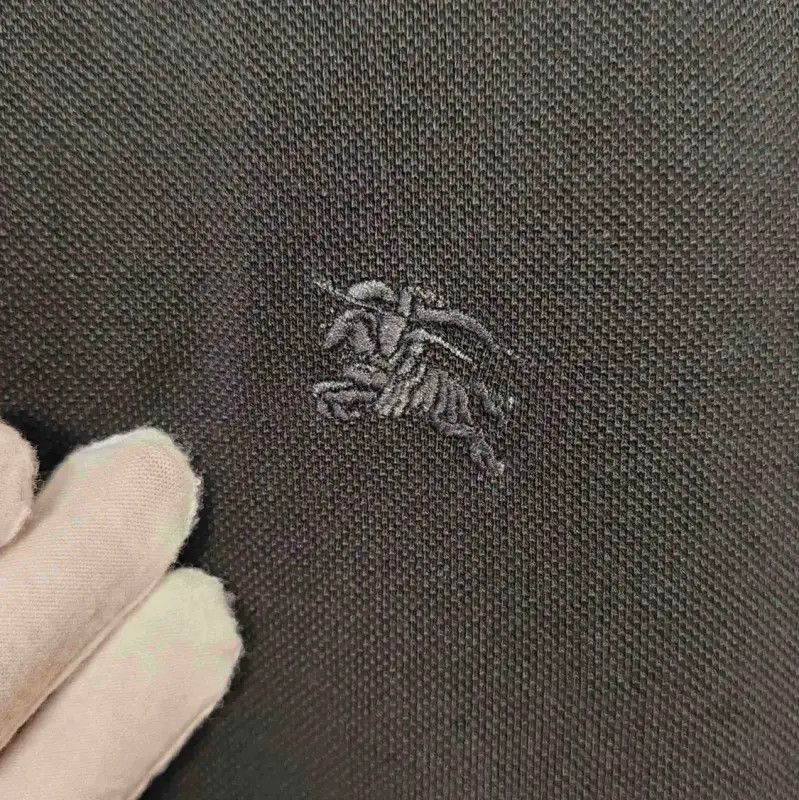 Burberry Burberry Black Cotton Men's Polo Shirt Size US L / EU 52-54 / 3 - 4 Thumbnail