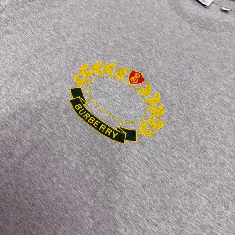 Burberry Burberry Gray Cotton Men's T-Shirt Size US S / EU 44-46 / 1 - 3 Thumbnail