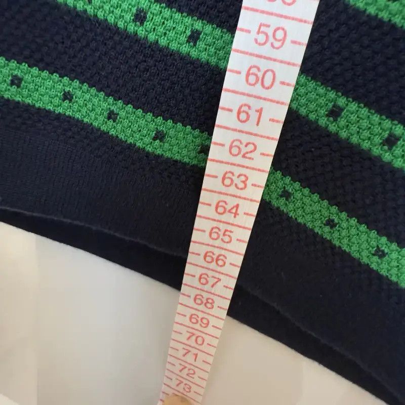Burberry Burberry Green Striped Short Sleeve Polo Size US L / EU 52-54 / 3 - 8 Thumbnail