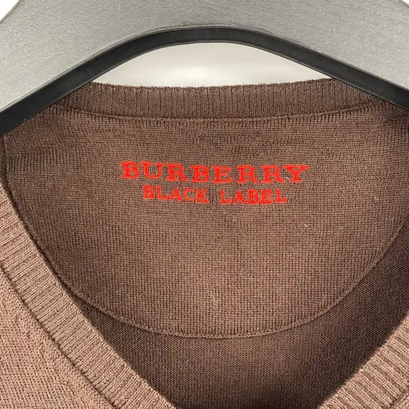 Burberry Brown Long Sleeve Knit Sweater
