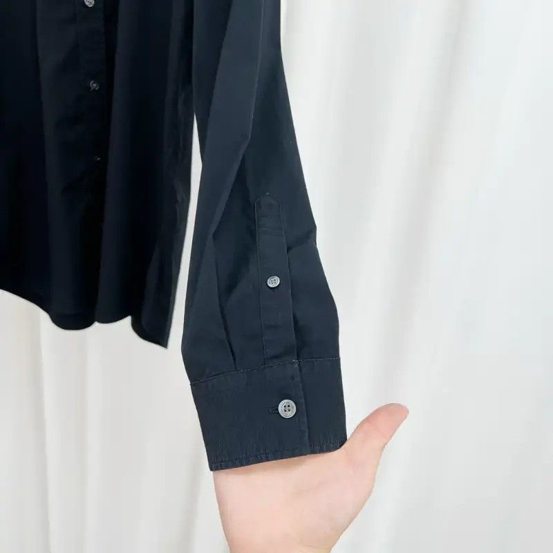 Burberry Burberry Black Cotton Long Sleeve Shirt for Men Size US L / EU 52-54 / 3 - 4 Thumbnail