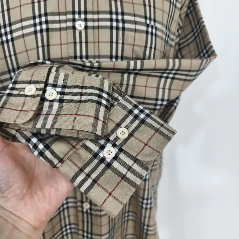 Burberry Burberry Check Cotton Long Sleeve Shirt Size US L / EU 52-54 / 3 - 4 Thumbnail