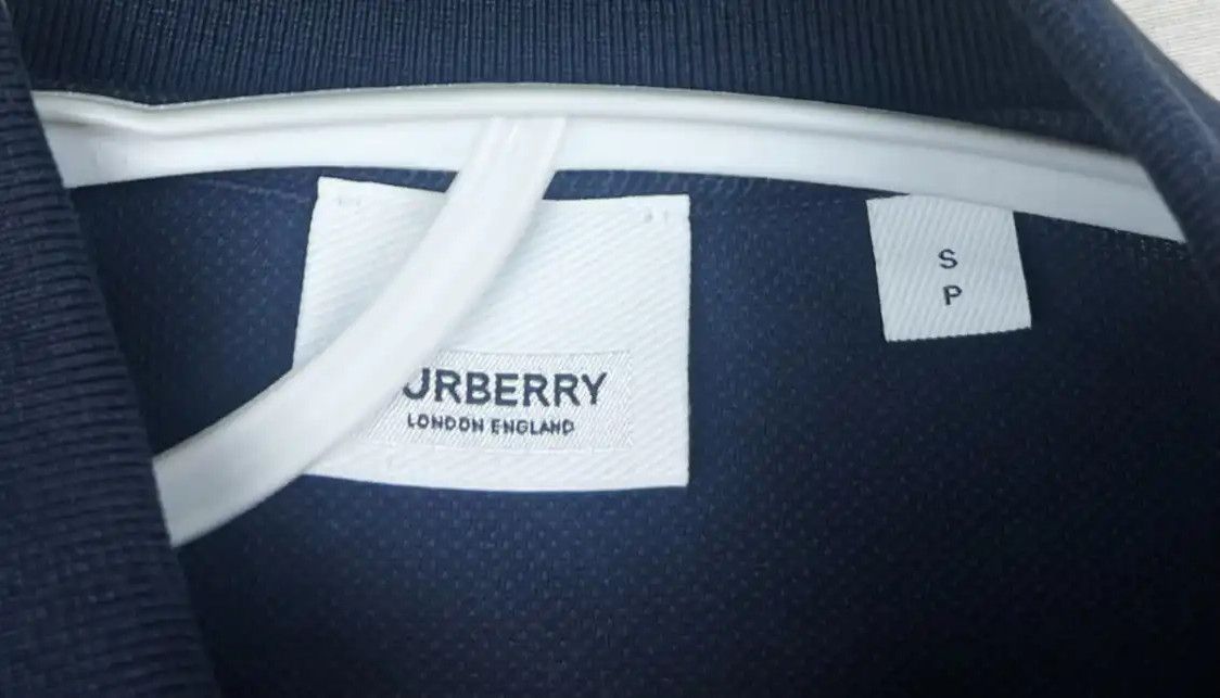 Burberry Burberry Men's Navy Cotton Polo Shirt Size US S / EU 44-46 / 1 - 4 Thumbnail