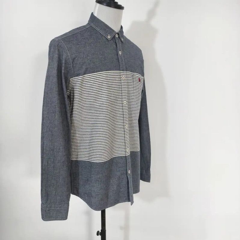 Burberry Burberry Men's Long Sleeve Color Block Shirt Size US M / EU 48-50 / 2 - 3 Thumbnail