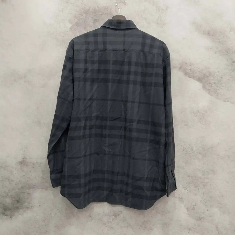 Burberry Burberry Men's Long Sleeve Shirt in Dark Gray Size US XL / EU 56 / 4 - 2 Thumbnail