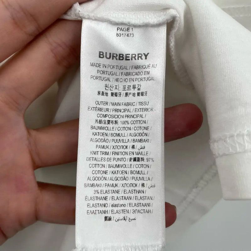 Burberry Burberry White Cotton Short Sleeve T-Shirt Size US XS / EU 42 / 0 - 5 Thumbnail