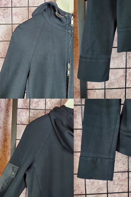 Burberry Burberry Black Cotton Blend Logo Cardigan Size US S / EU 44-46 / 1 - 6 Thumbnail