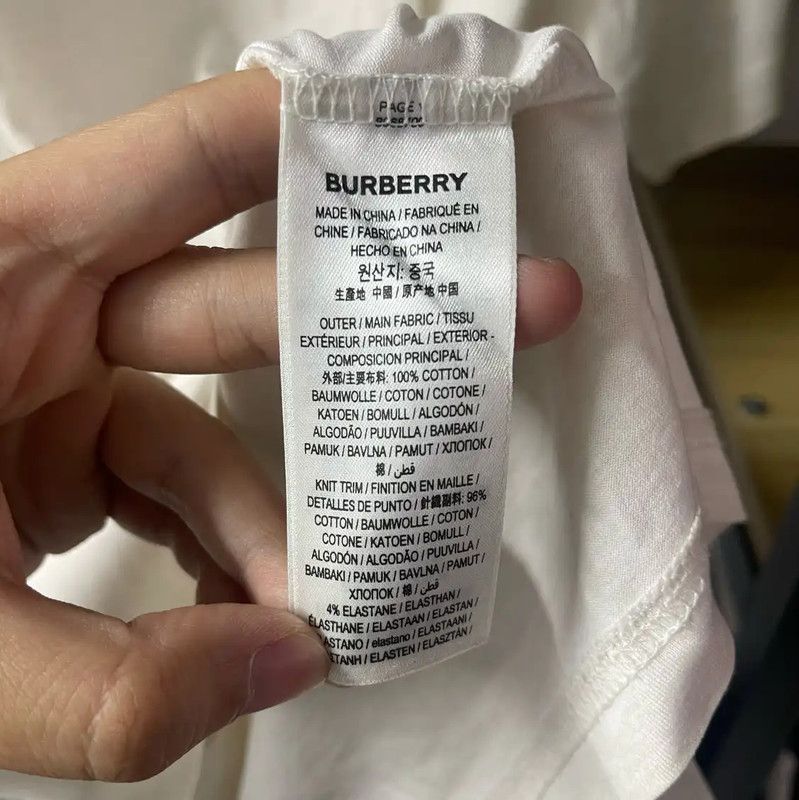 Burberry Burberry Men's Cream T-Shirt in XL Size Size US XL / EU 56 / 4 - 4 Thumbnail
