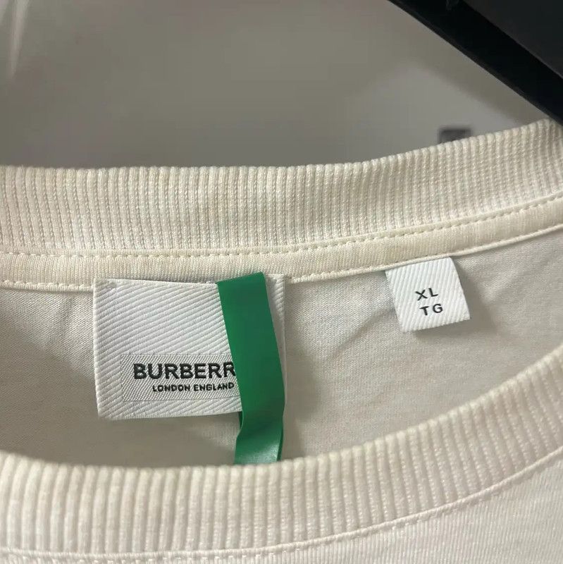 Burberry Burberry Men's Cream T-Shirt in XL Size Size US XL / EU 56 / 4 - 3 Thumbnail