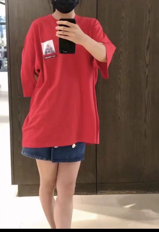 Burberry Burberry Red Cotton Short Sleeve T-Shirt Size US L / EU 52-54 / 3 - 8 Thumbnail