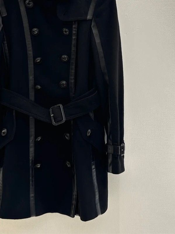 Burberry Burberry Black Wool Double-Breasted Long Coat Size US S / EU 44-46 / 1 - 2 Thumbnail