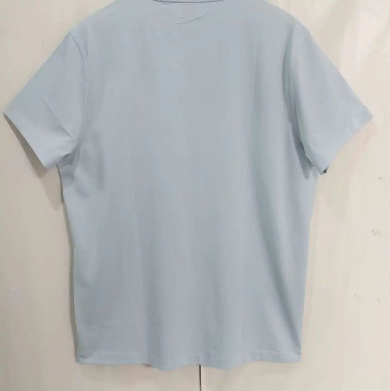 Burberry Burberry Light Blue Cotton Embroidered T-Shirt Size US L / EU 52-54 / 3 - 2 Thumbnail