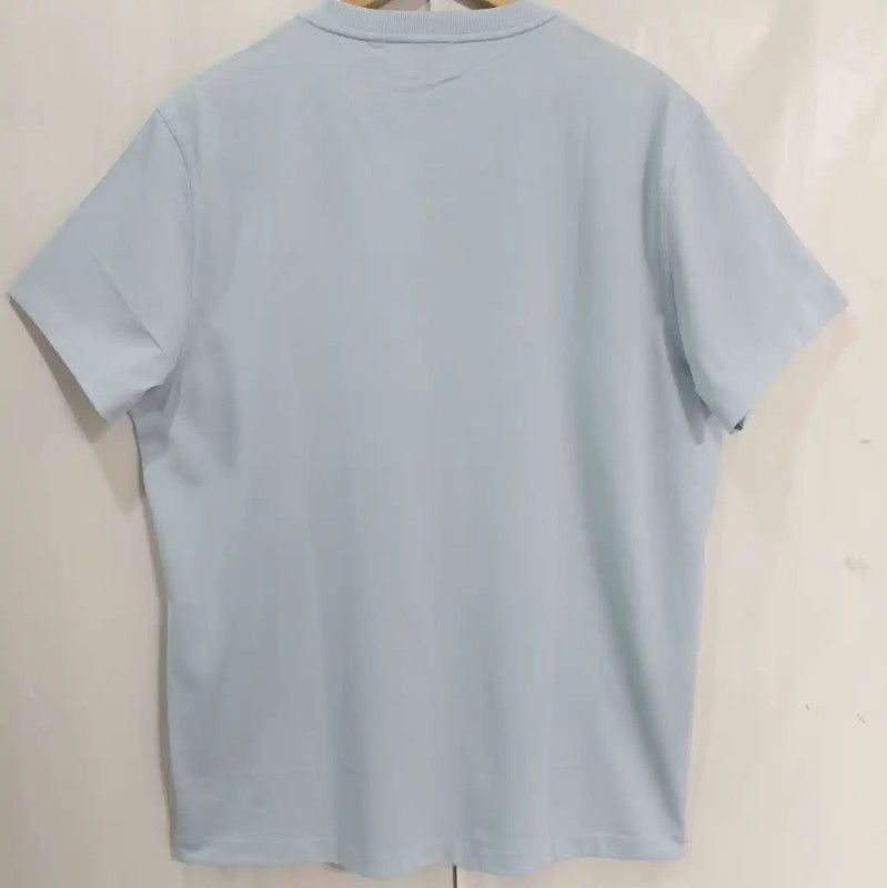 Burberry Burberry Blue Cotton Summer Short Sleeve T-Shirt Size US M / EU 48-50 / 2 - 2 Thumbnail
