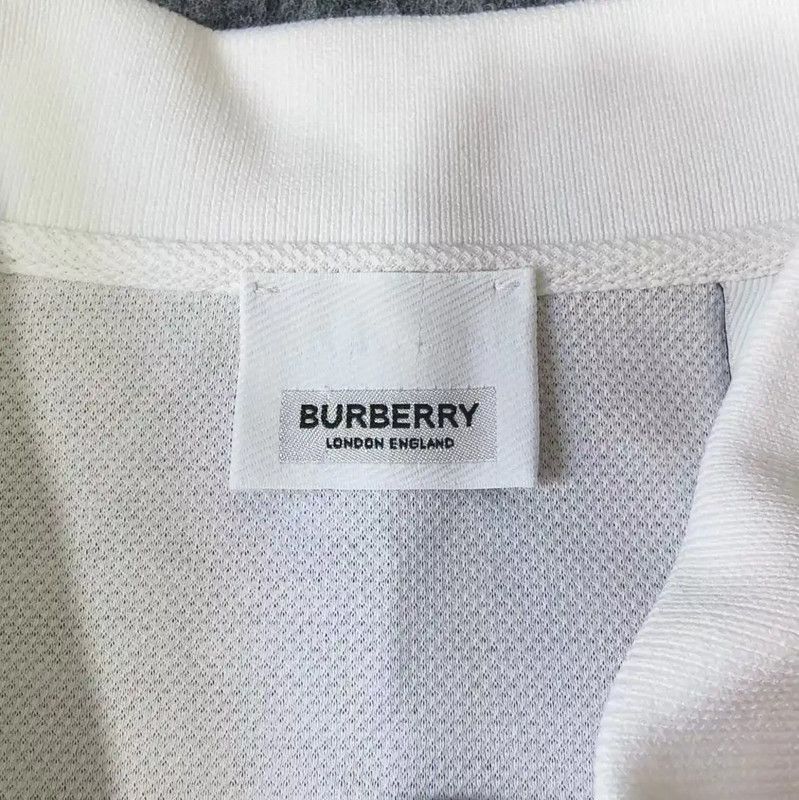 Burberry Burberry White Cotton Men's Polo with Leopard Detail Size US S / EU 44-46 / 1 - 3 Thumbnail