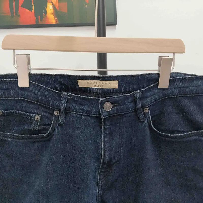 Burberry Burberry Casual Dark Blue Cotton Pants Size US 34 / EU 50 - 4 Thumbnail