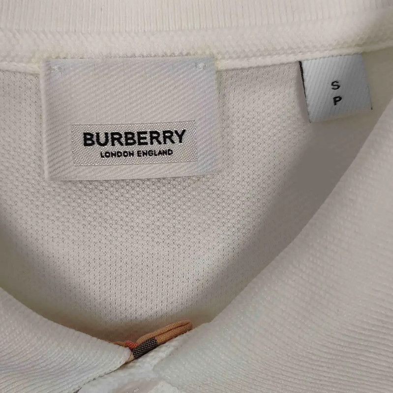 Burberry Burberry Men's White Cotton Polo Shirt Size US S / EU 44-46 / 1 - 3 Thumbnail