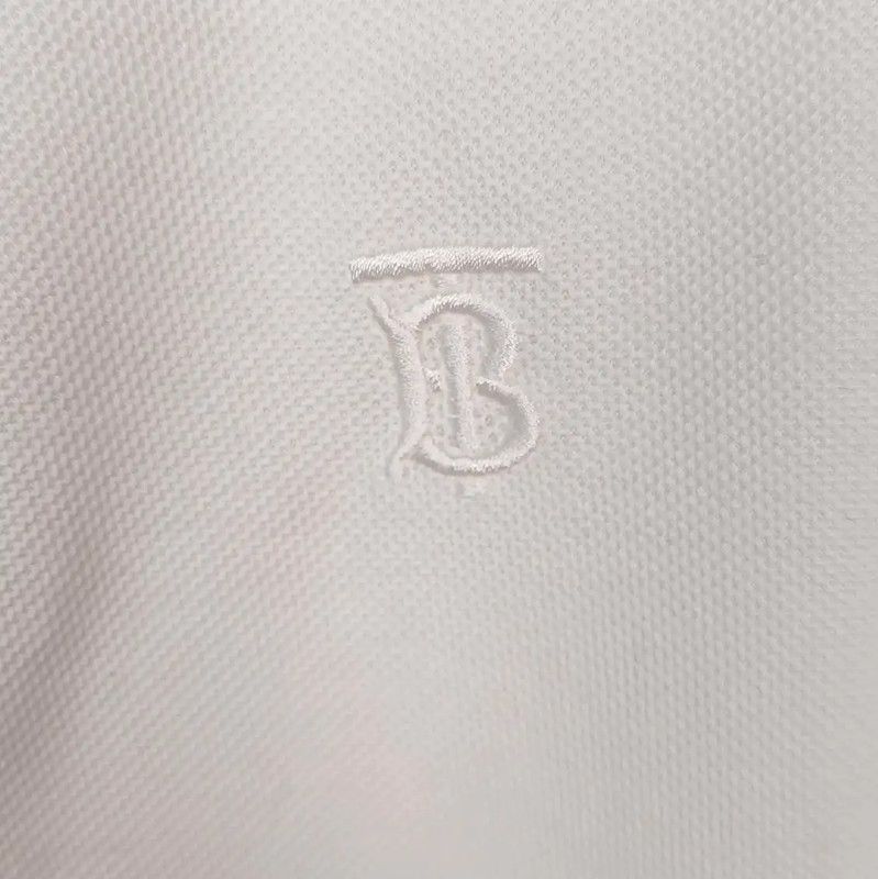 Burberry Burberry Men's White Cotton Polo Shirt Size US S / EU 44-46 / 1 - 5 Thumbnail
