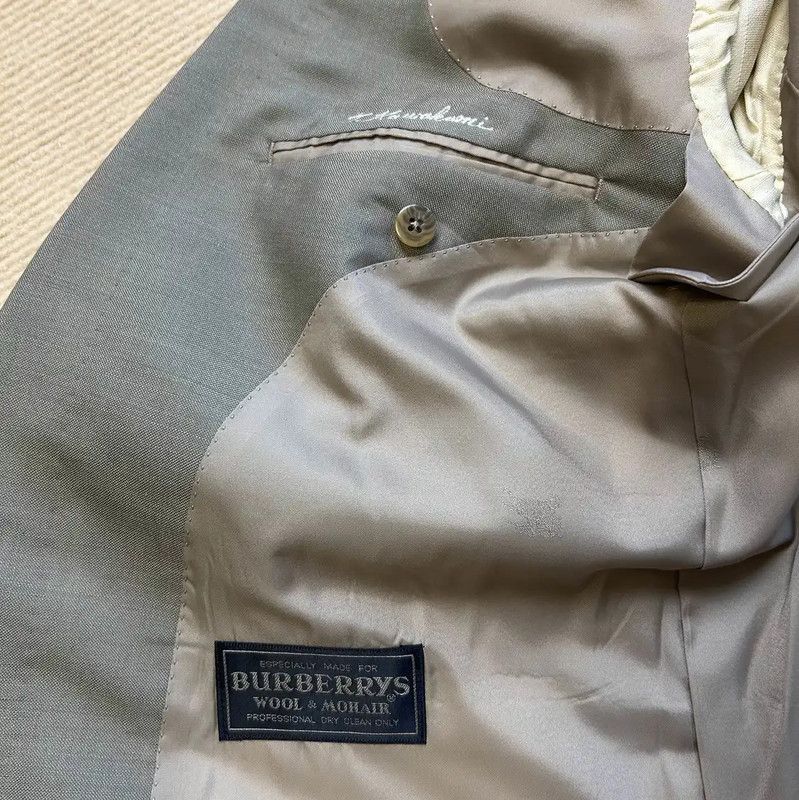 Burberry Burberry Gray Wool Men's Blazer Jacket Size US L / EU 52-54 / 3 - 8 Thumbnail
