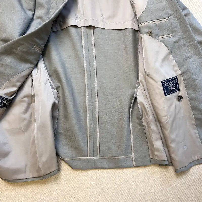 Burberry Burberry Gray Wool Men's Blazer Jacket Size US L / EU 52-54 / 3 - 4 Thumbnail