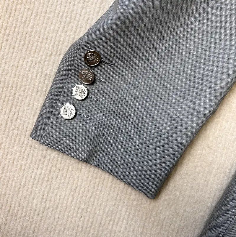 Burberry Burberry Gray Wool Men's Blazer Jacket Size US L / EU 52-54 / 3 - 5 Thumbnail