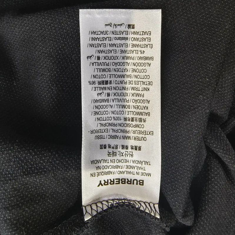 Burberry Burberry Black Cotton Men's T-Shirt Size US M / EU 48-50 / 2 - 6 Thumbnail