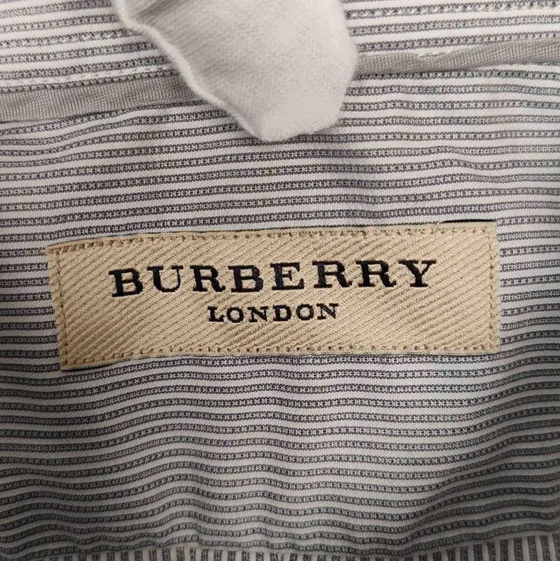 Burberry Burberry Men's Gray Cotton Long Sleeve Shirt Size US M / EU 48-50 / 2 - 3 Thumbnail
