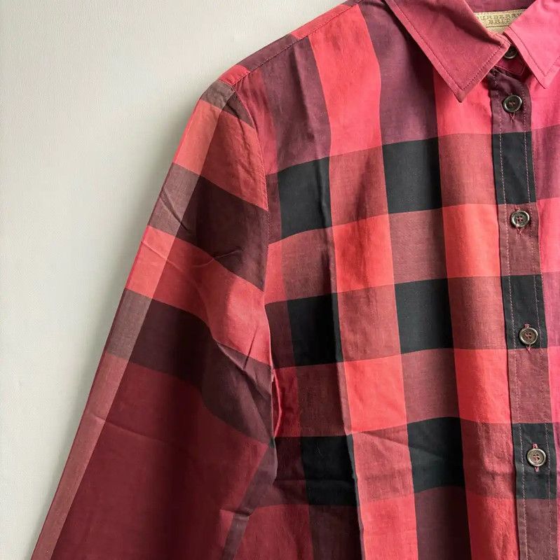 Burberry Burberry Color Blocked Long Sleeve Shirt Size US M / EU 48-50 / 2 - 2 Thumbnail