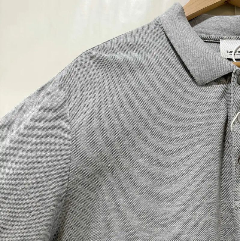 Burberry Burberry Gray Short Sleeve Logo Polo Shirt Size US XXL / EU 58 / 5 - 4 Thumbnail